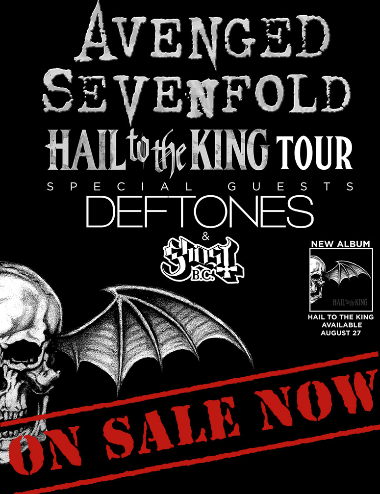 Avenged Sevenfold / Deftones / Ghost tour poster