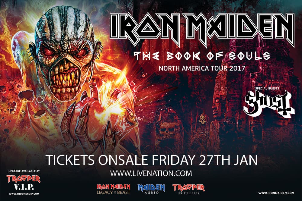 Iron Maiden / Ghost tour poster