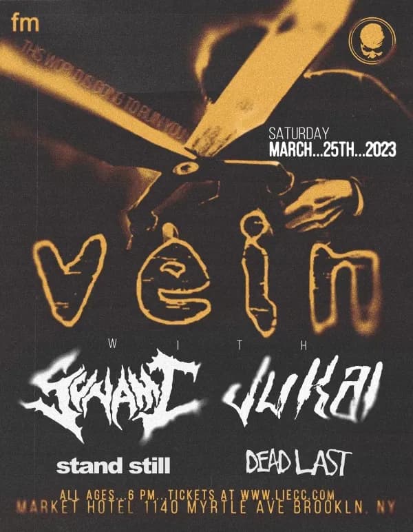 Vein.fm / Sunami / Jukai tour poster