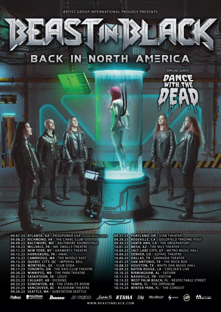 Beast in Black tour poster