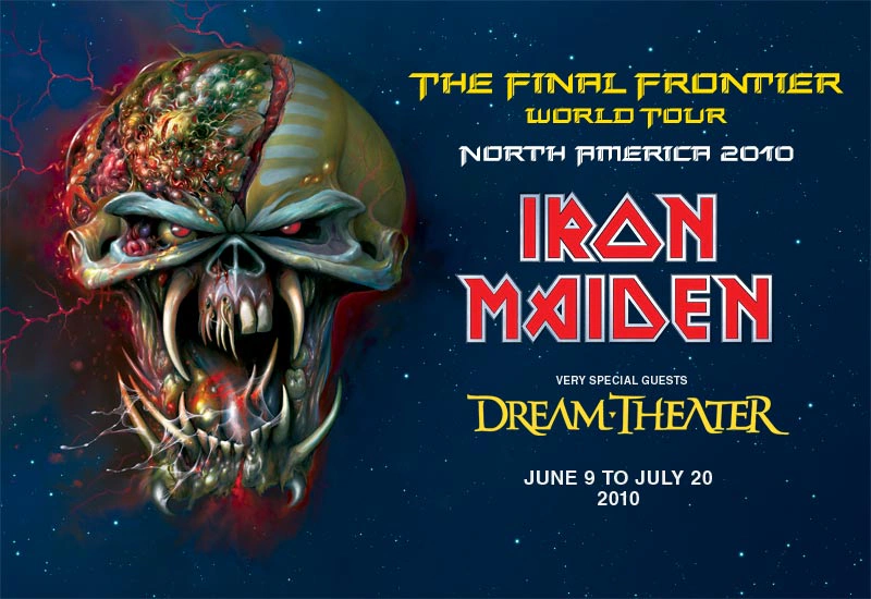 Iron Maiden / Dream Theater tour poster