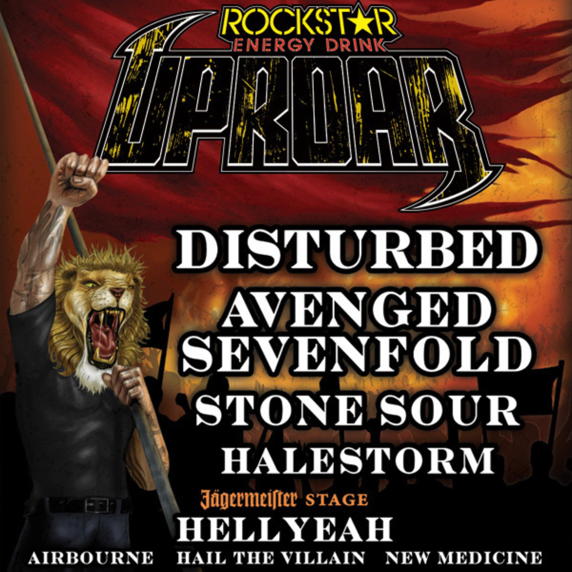 Uproar Festival 2010 tour poster