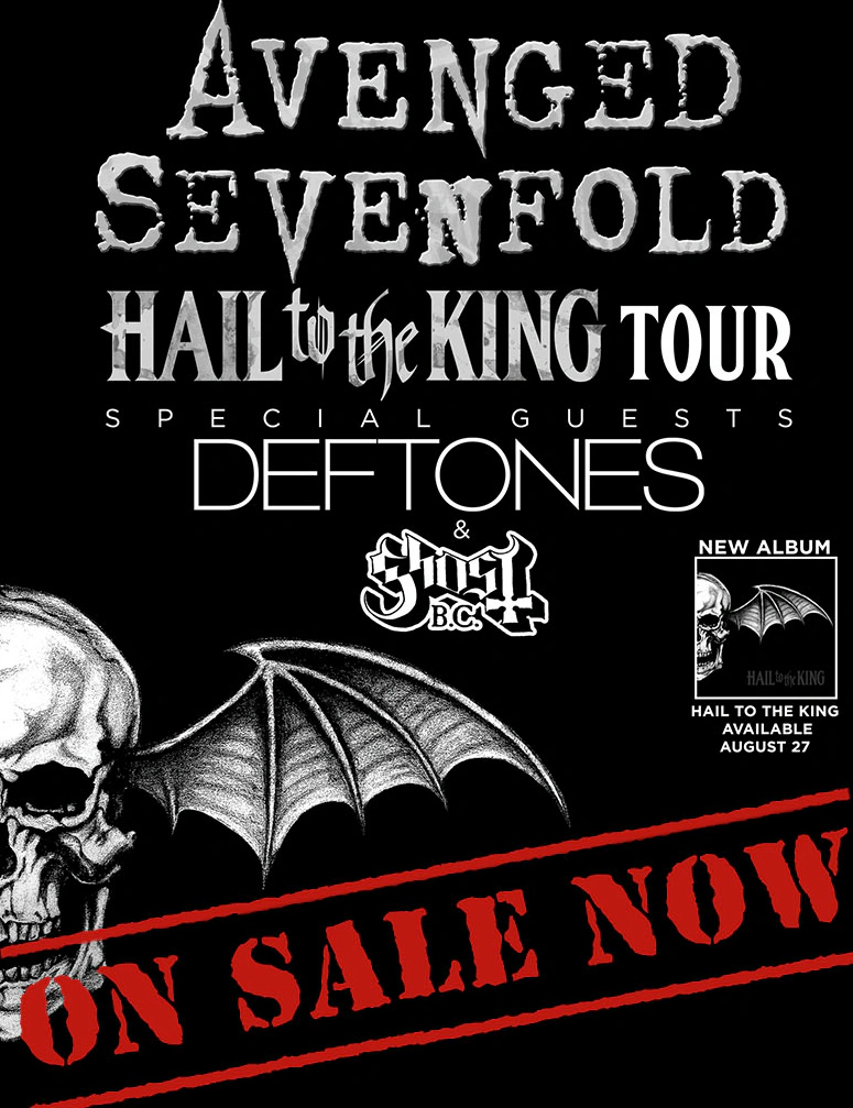 Avenged Sevenfold / Deftones / Ghost tour poster