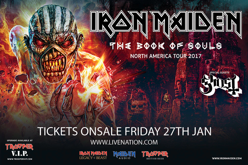 Iron Maiden / Ghost tour poster