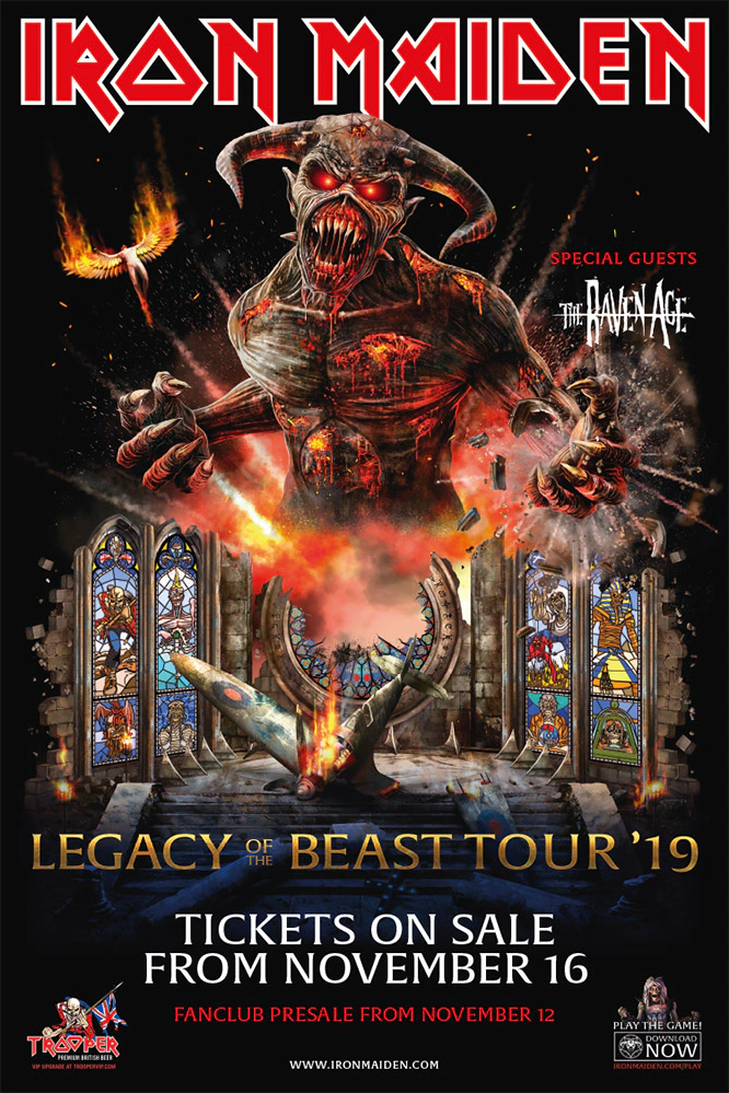 Iron Maiden tour poster