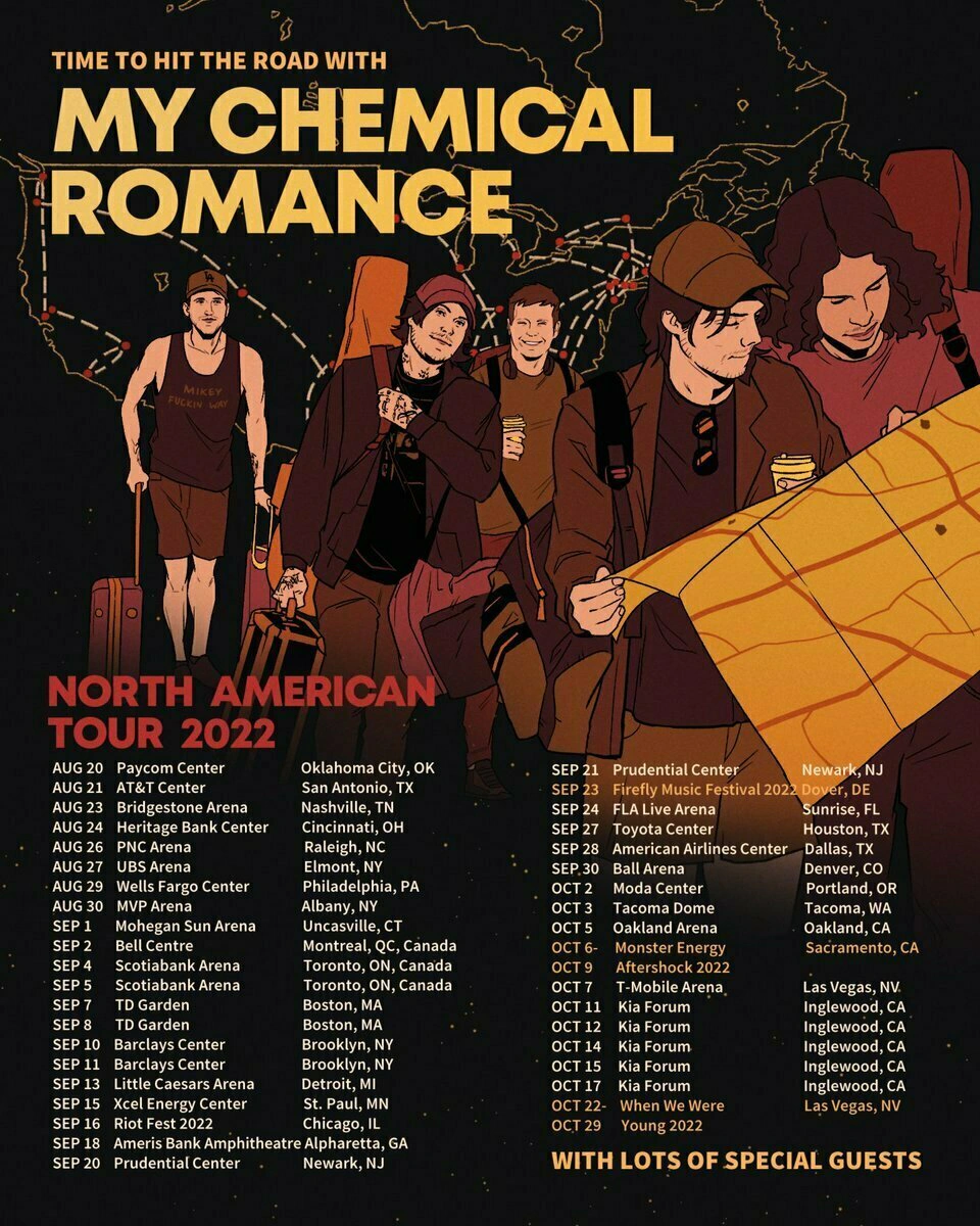My Chemical Romance / The Bouncing Souls tour poster