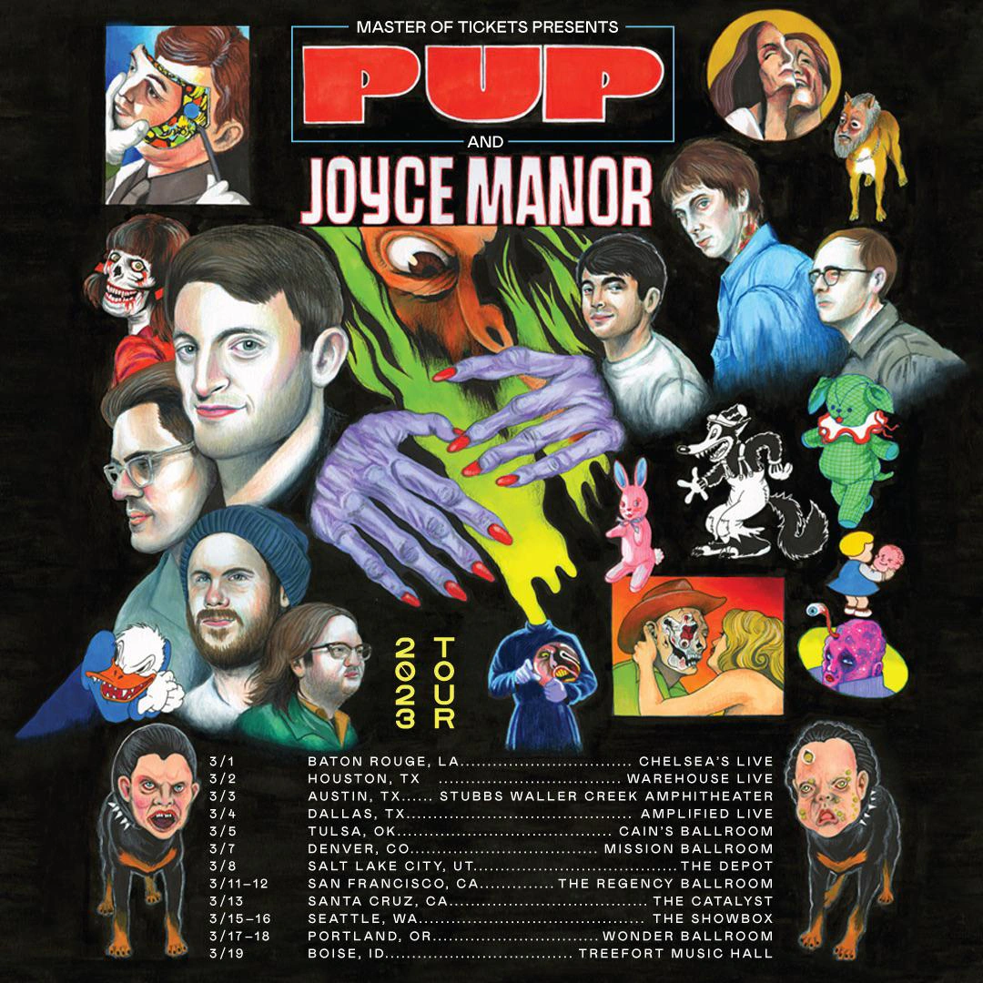 PUP / Joyce Manor / Pool Kids tour poster