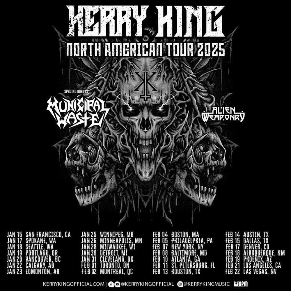 Kerry King / Municipal Waste tour poster