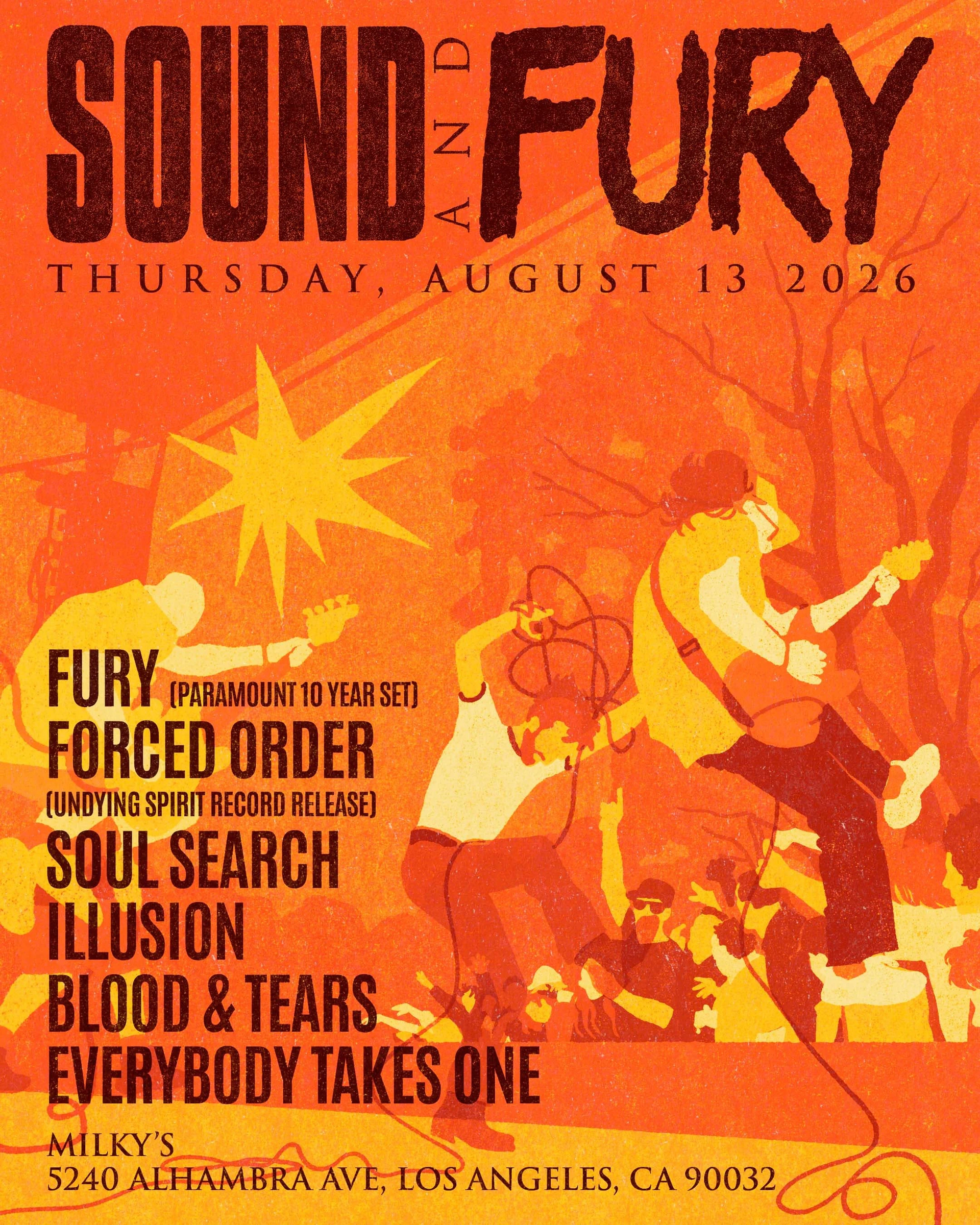 Sound and Fury 2026: Fury tour poster